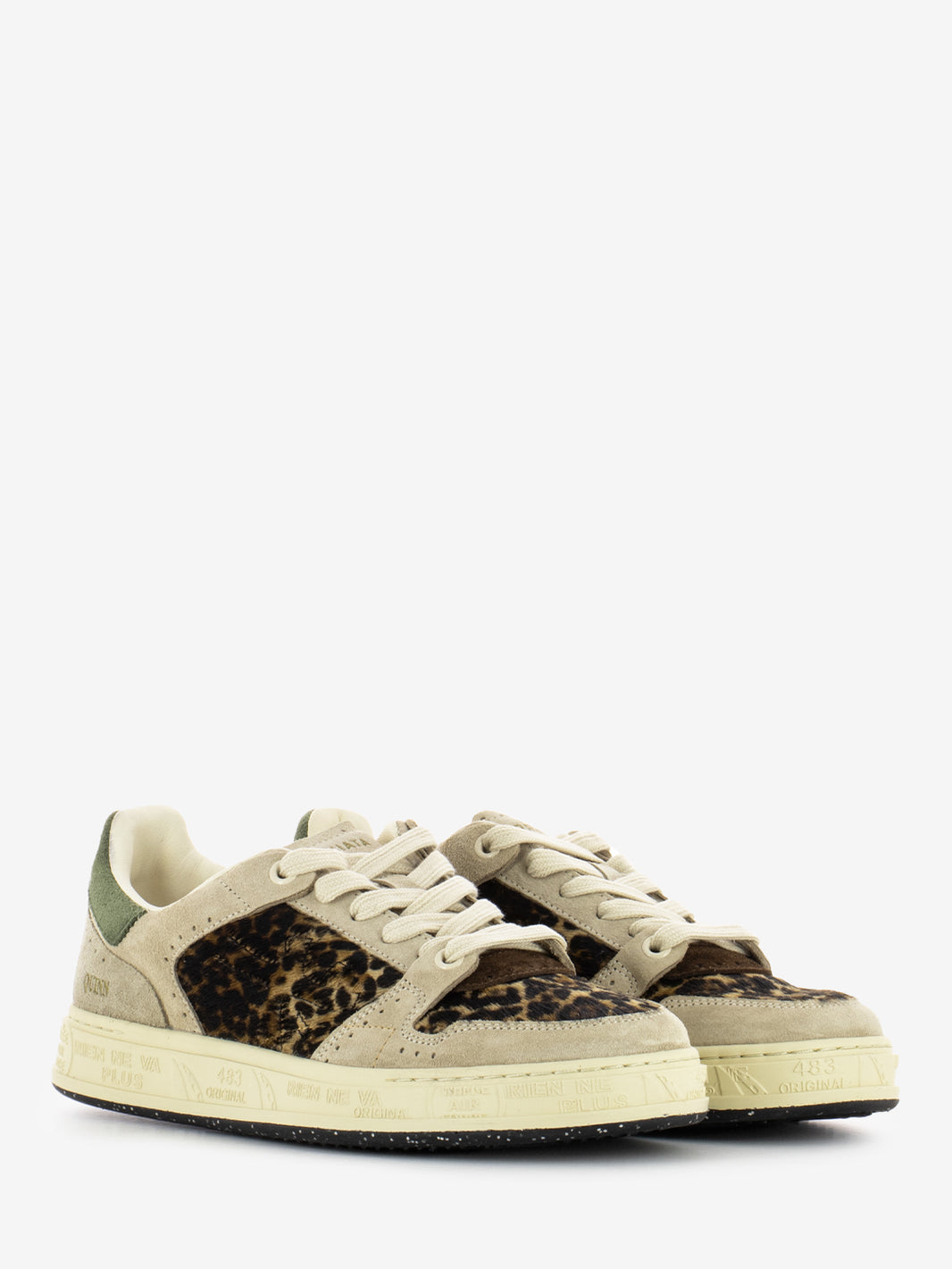 Sneakers Quinnd beige / animalier leopard