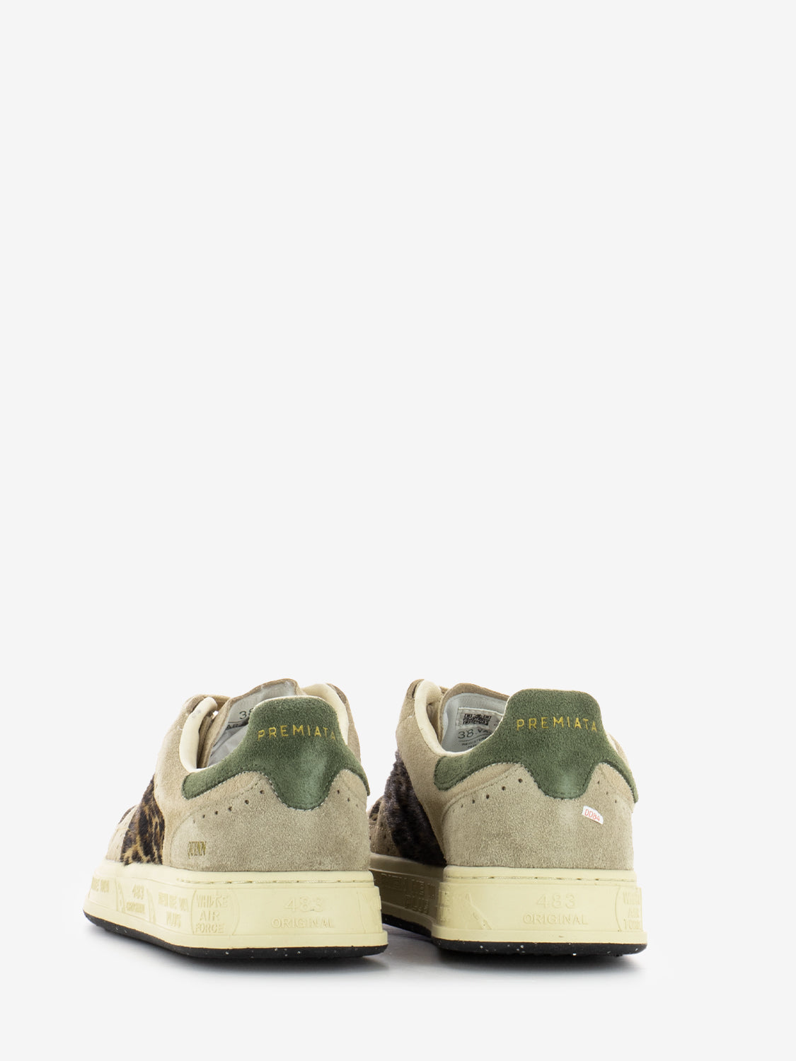 Sneakers Quinnd beige / animalier leopard