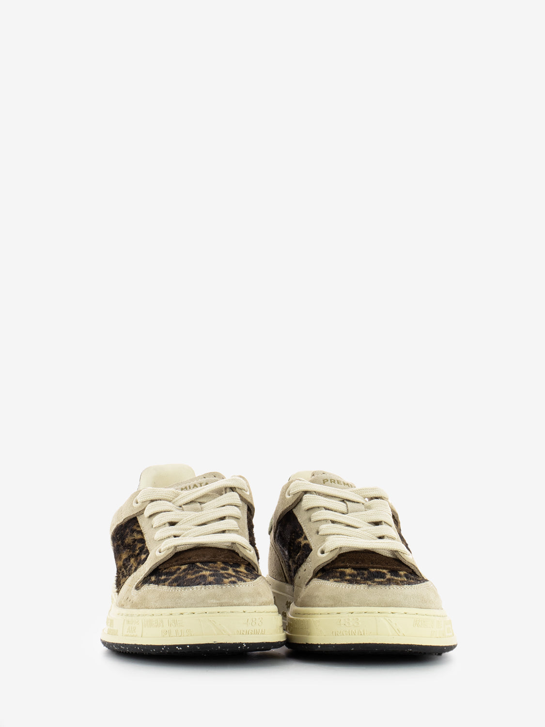 Sneakers Quinnd beige / animalier leopard