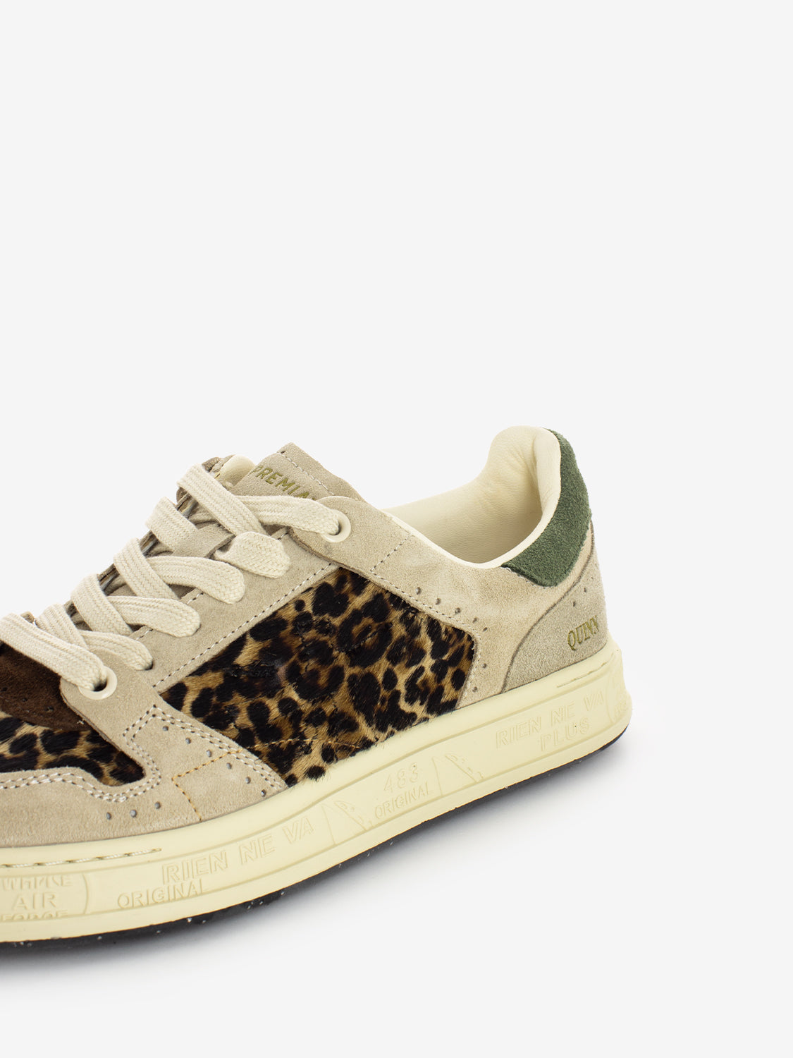 Sneakers Quinnd beige / animalier leopard