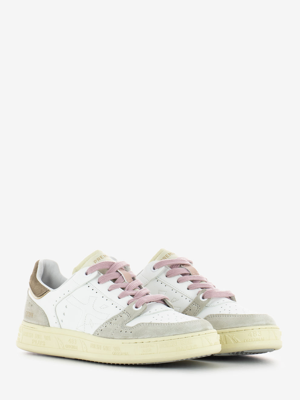 Sneakers Quinnd white / rosa