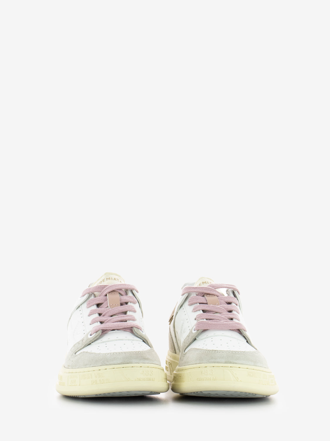Sneakers Quinnd white / rosa