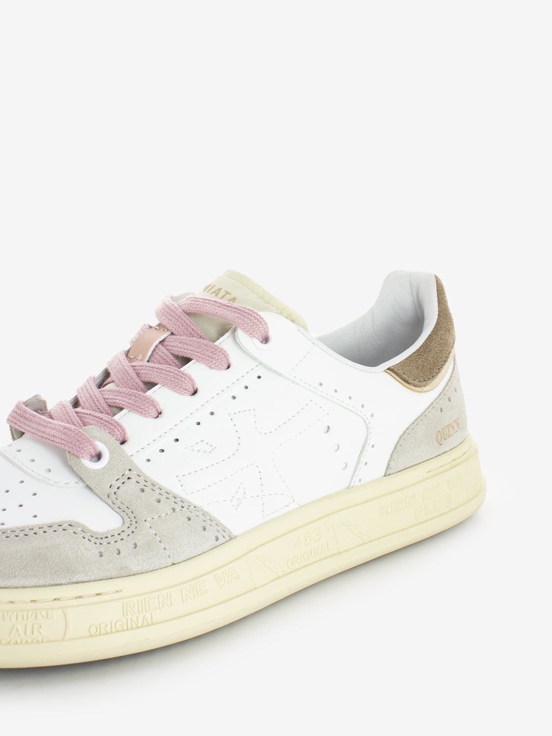 Sneakers Quinnd white / rosa