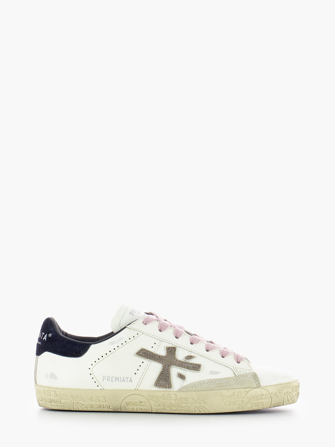 STEVEND OFF WHITE/BLUE SNEAKERS STEVEND_7602
