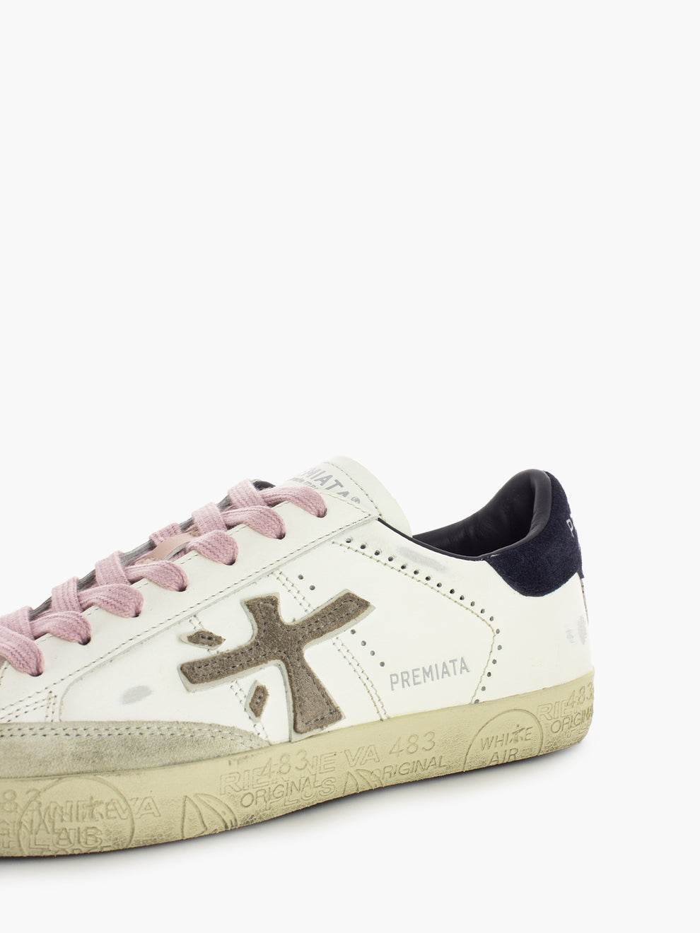 STEVEND OFF WHITE/BLUE SNEAKERS STEVEND_7602