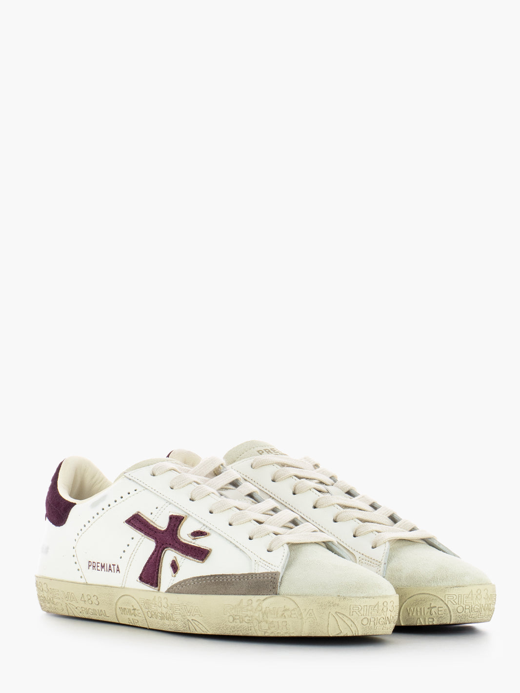 STEVEND OFF WHITE/RED SNEAKERS STEVEND_7604