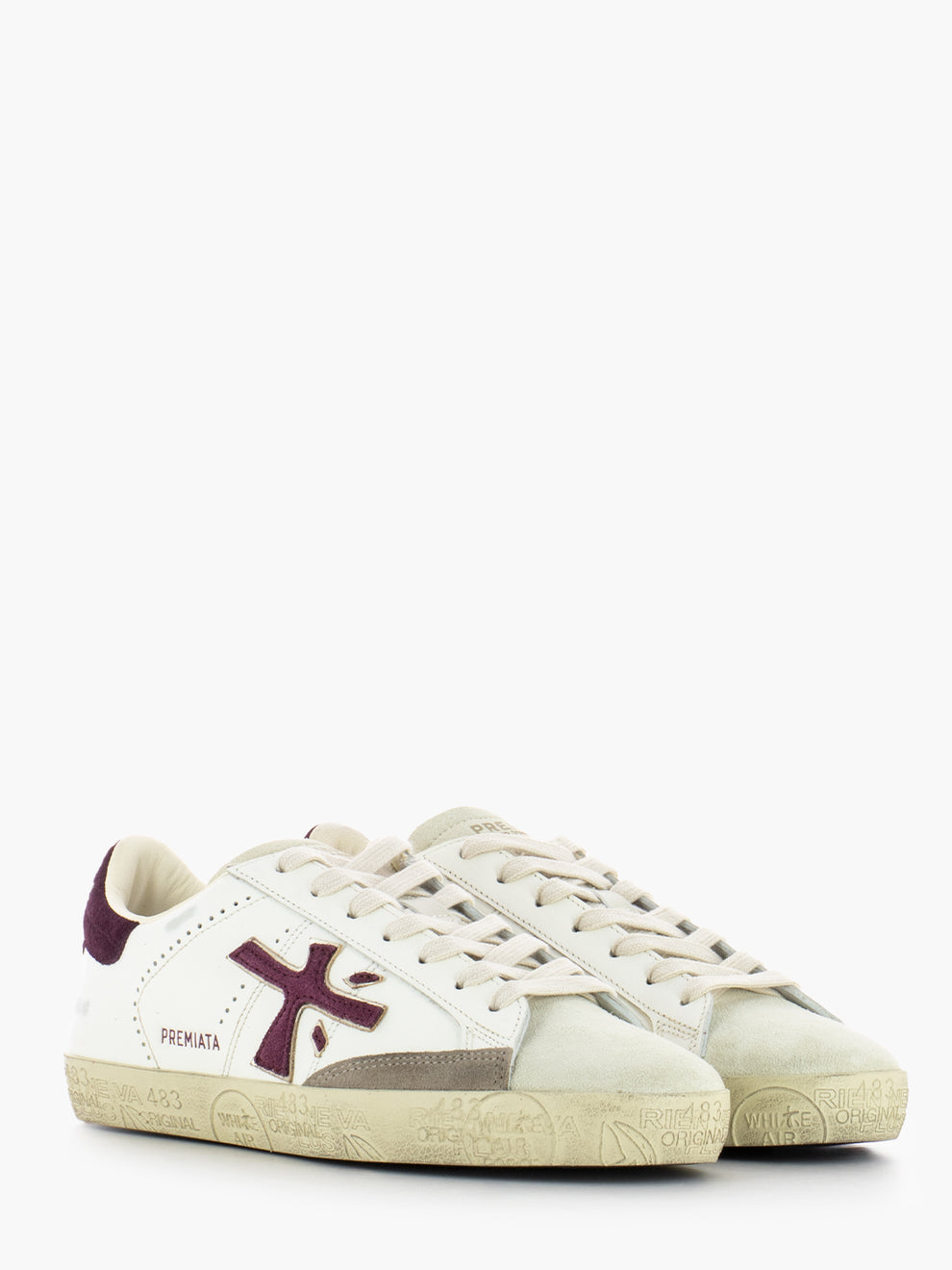 STEVEND OFF WHITE/RED SNEAKERS STEVEND_7604