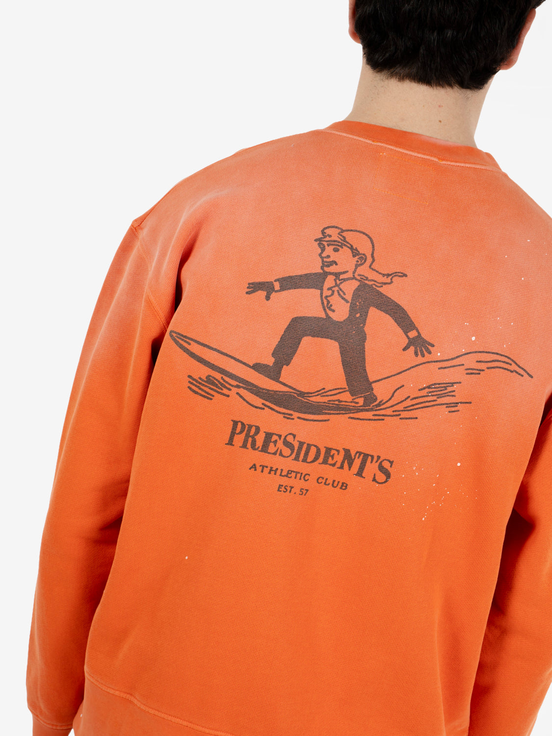 Crew sweater Mr.Surfer Painter mandarin