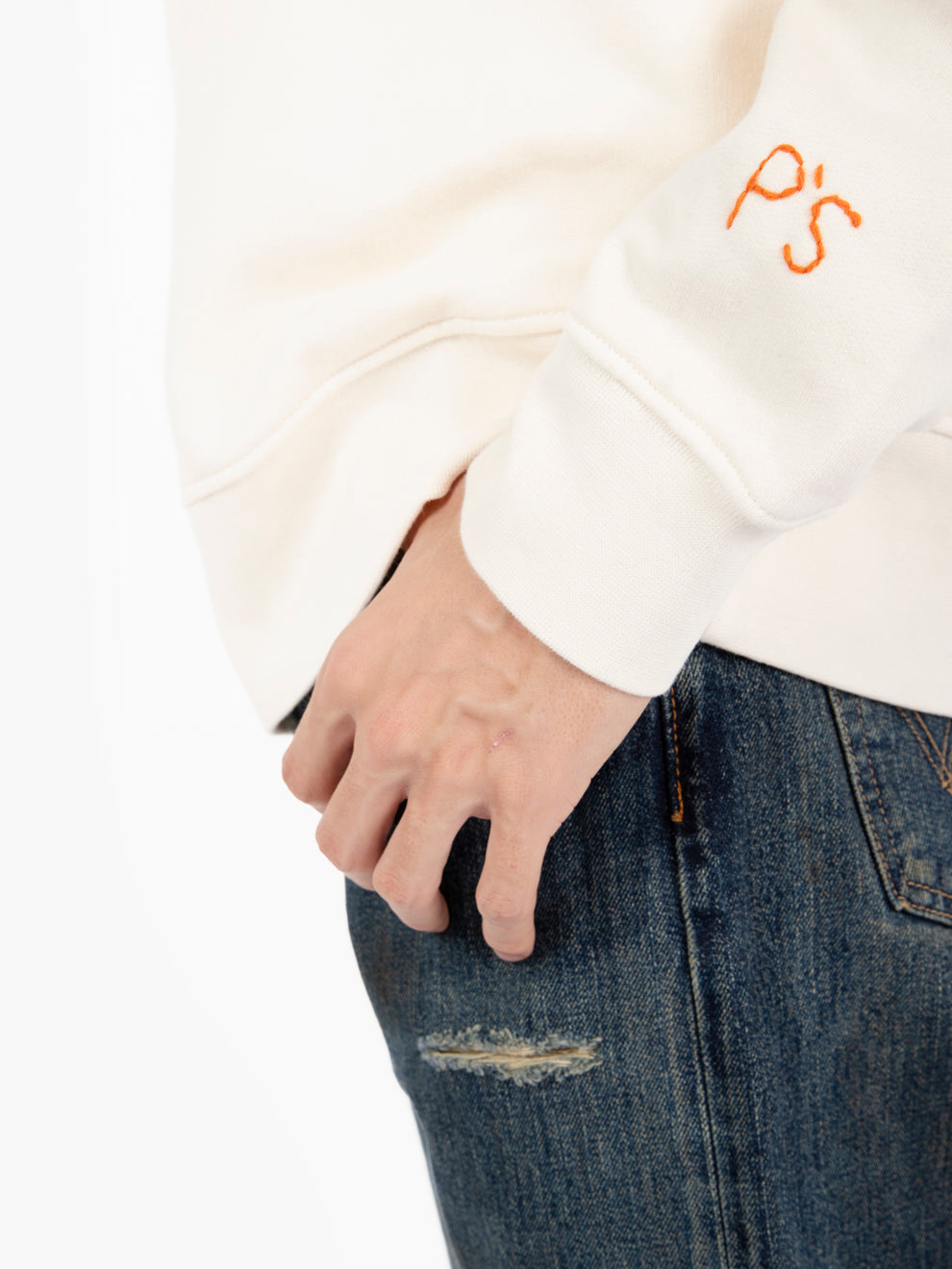 Echo lake ecru sweatshirt