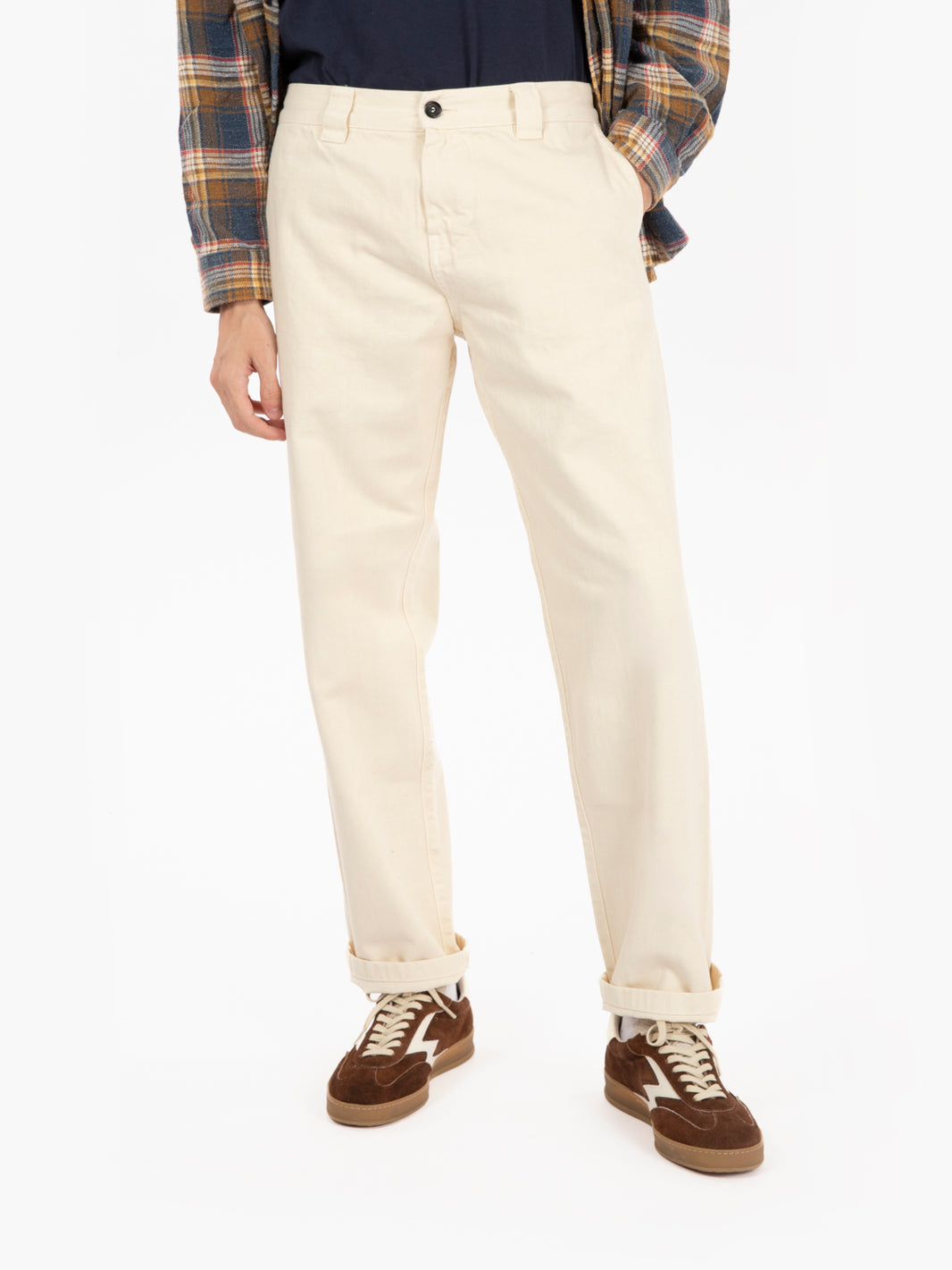 Sammy ecru chino trousers