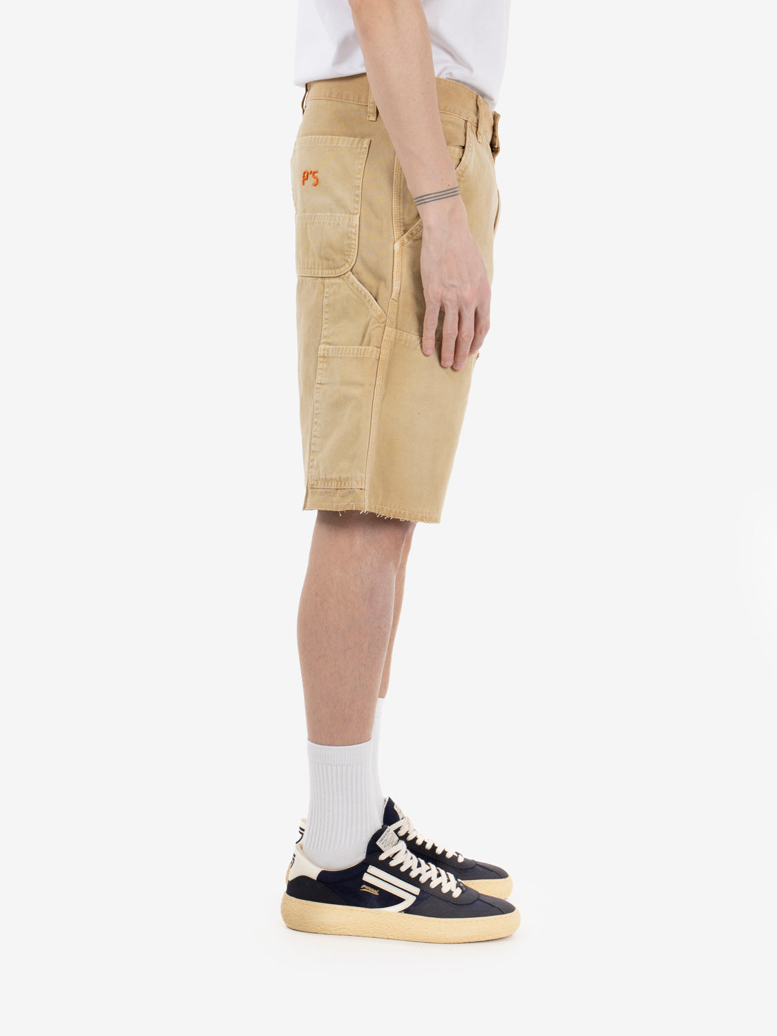 Bermuda Double carpenter Canvas Dirty beige