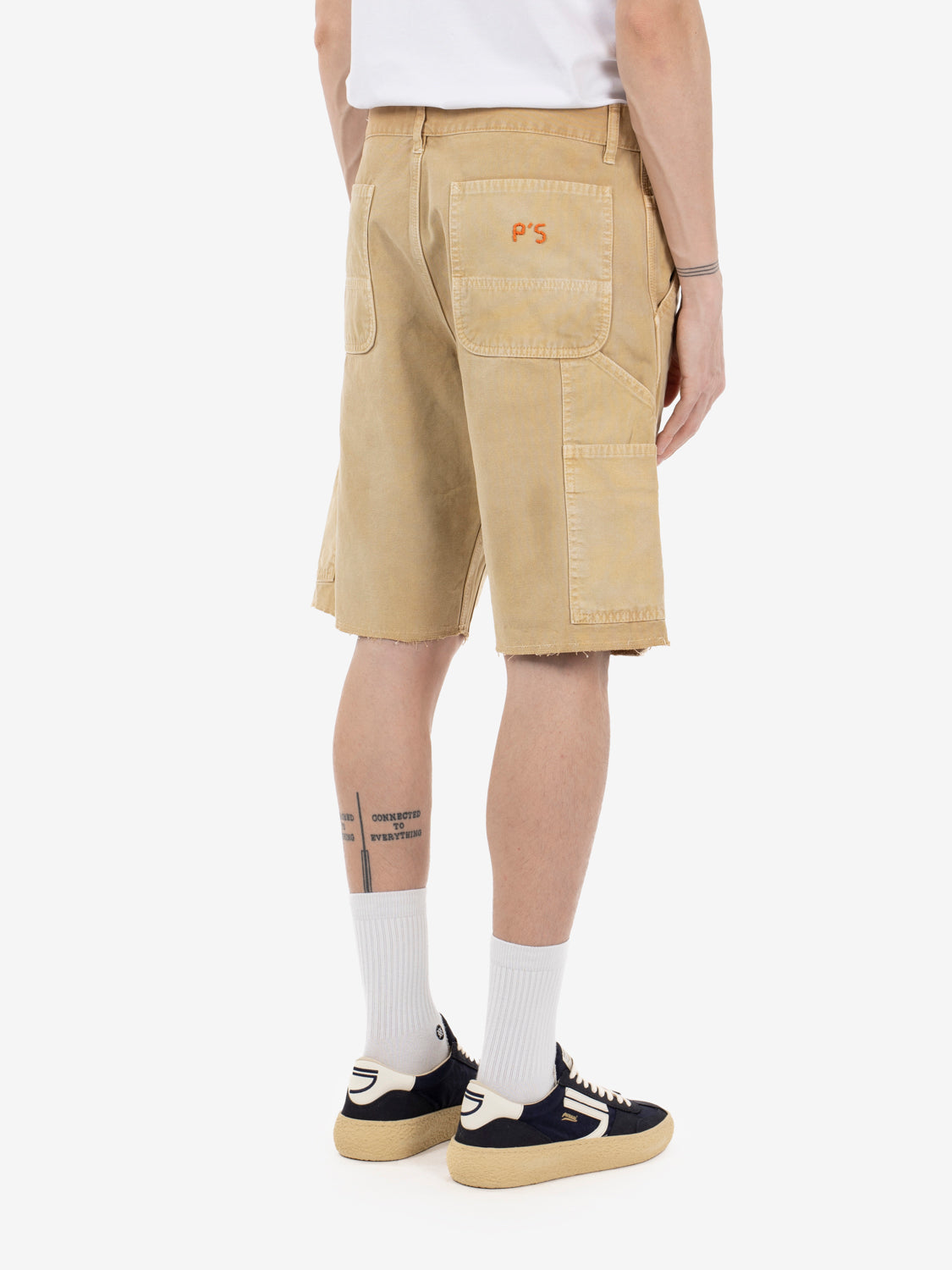 Bermuda Double carpenter Canvas Dirty beige