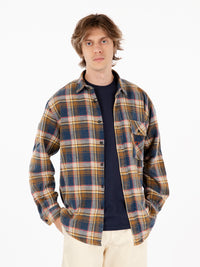 Vintage Blue Flannel Tartan Shirt
