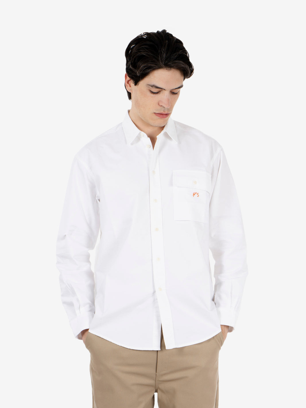 Shirt Kith Oxford Heavy stone white