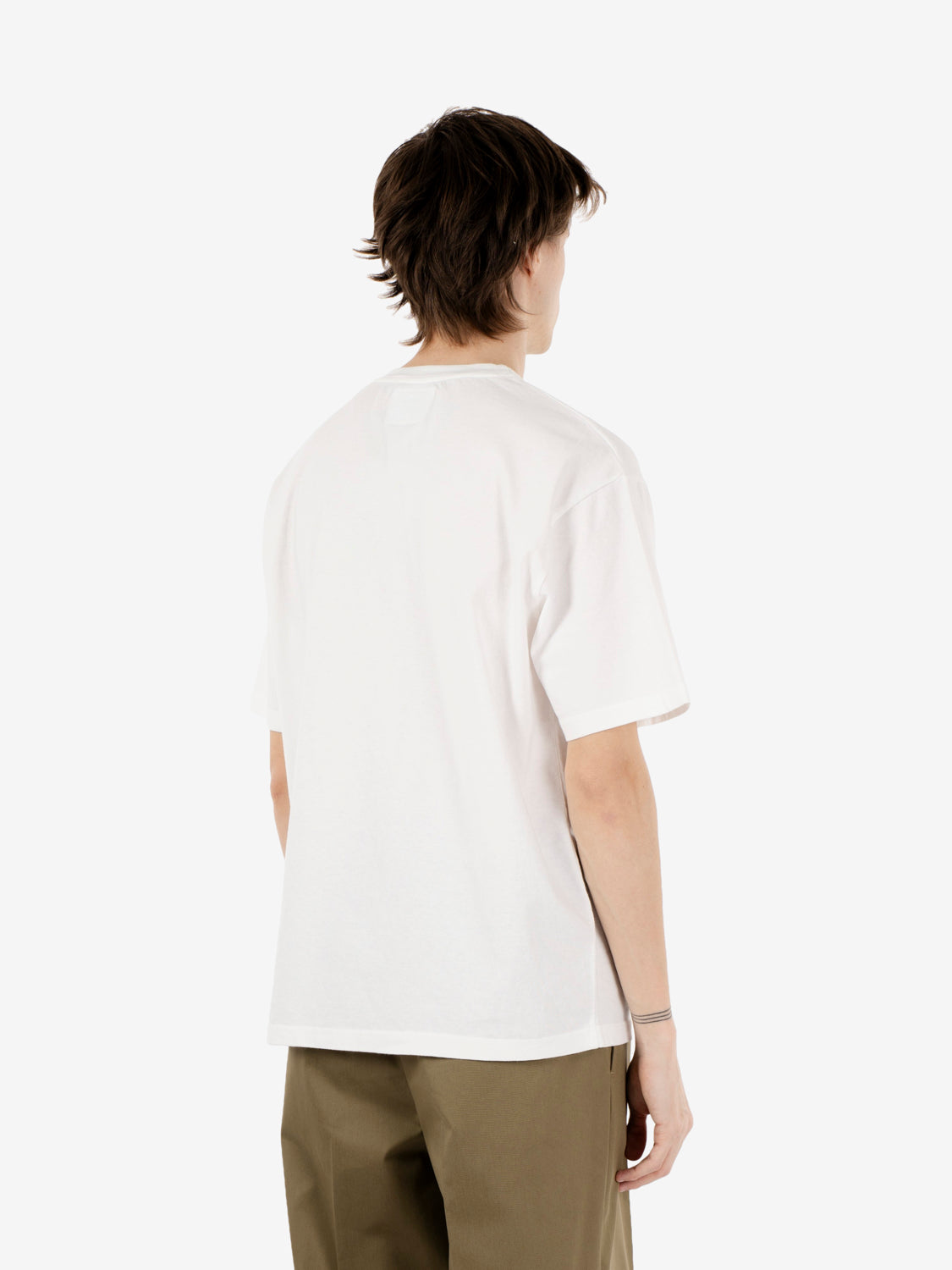 T-Shirt hand paint Cowboy washed off white