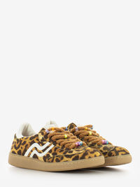 Animal print pony skin effect sneaker