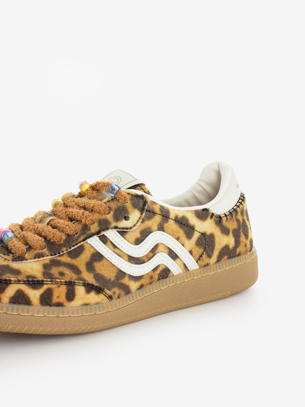 Animal print pony skin effect sneaker
