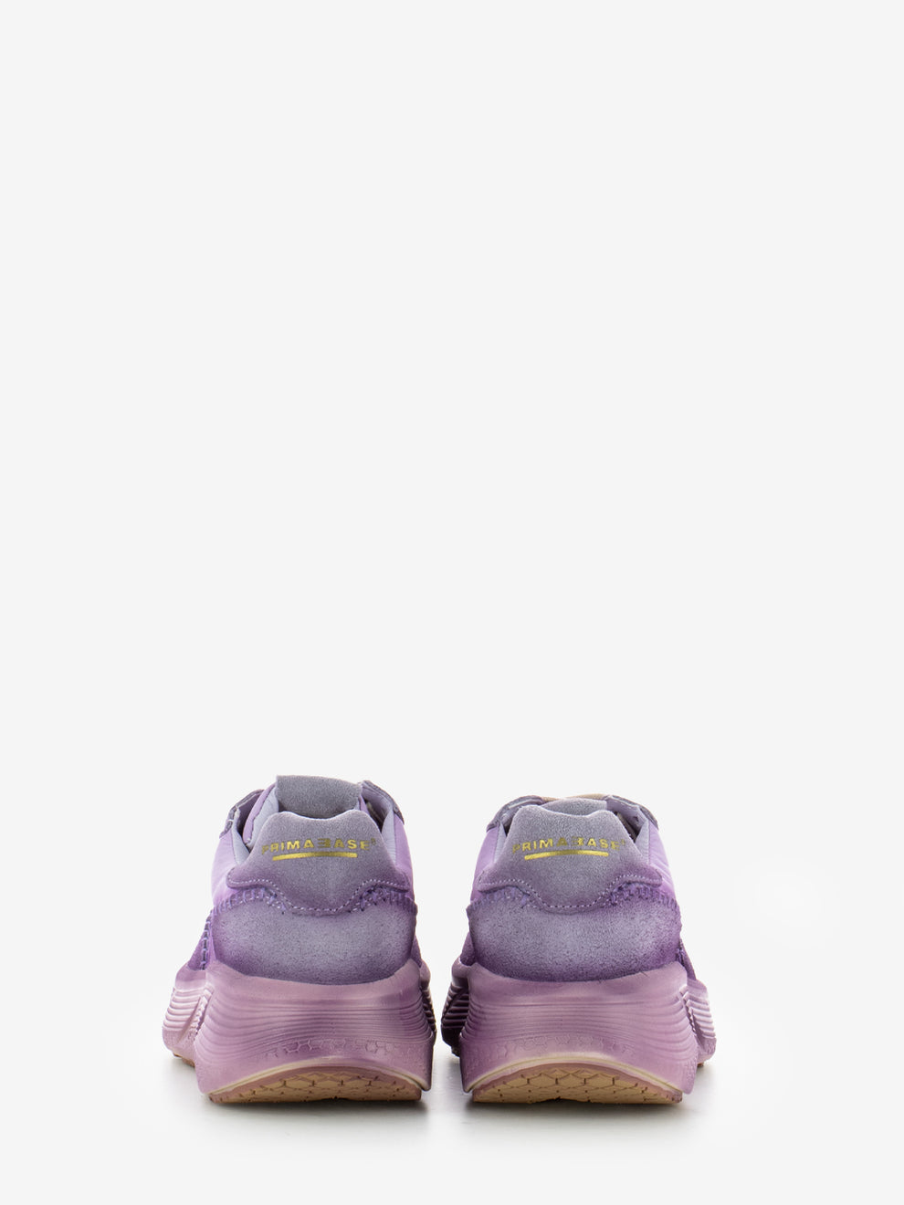 Sneakers in tessuto e suede viola