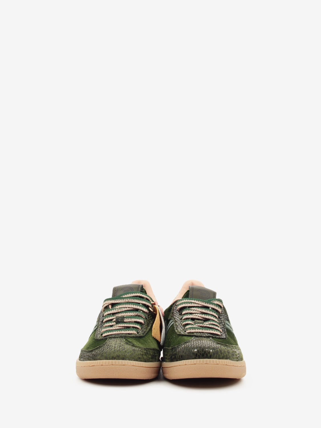 Sneakers in velluto verde