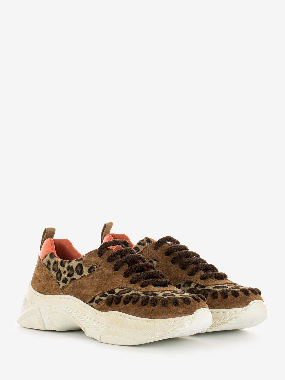 Sneakers Tony Extra cappuccino / animalier