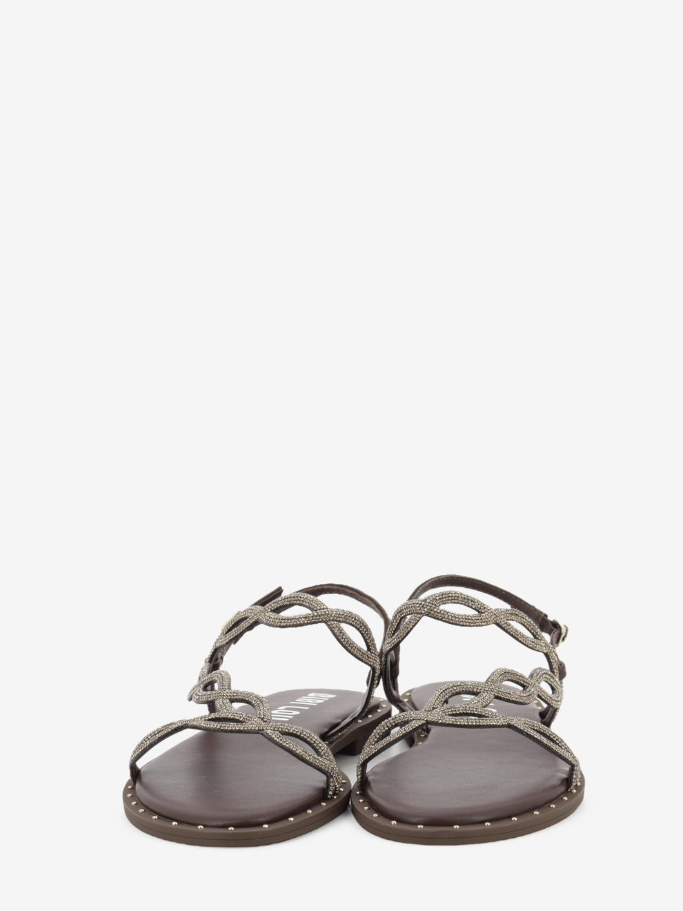 Illion brown jeweled sandal