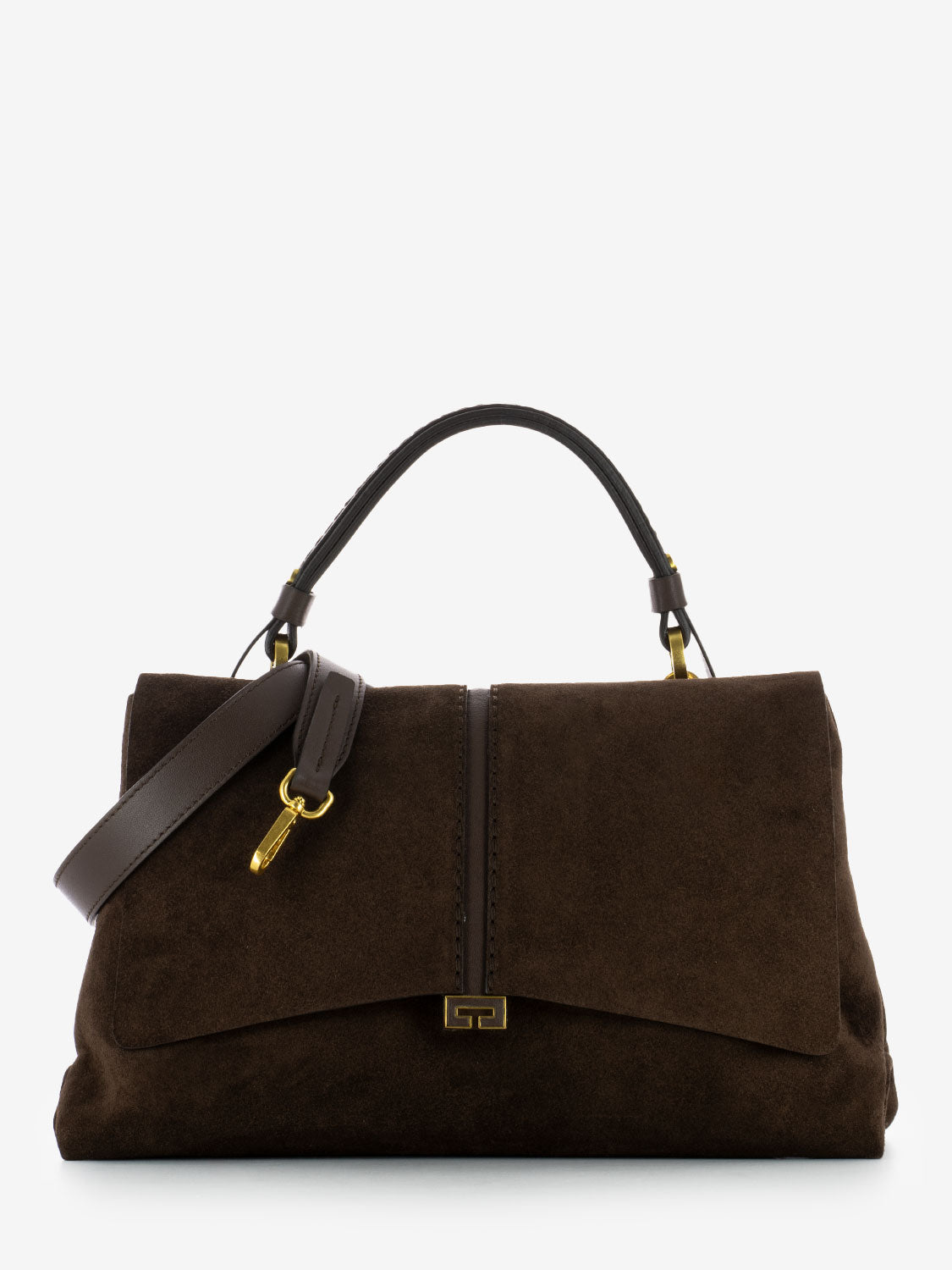 Borsa Kendall S camoscio cioccolato / cacao