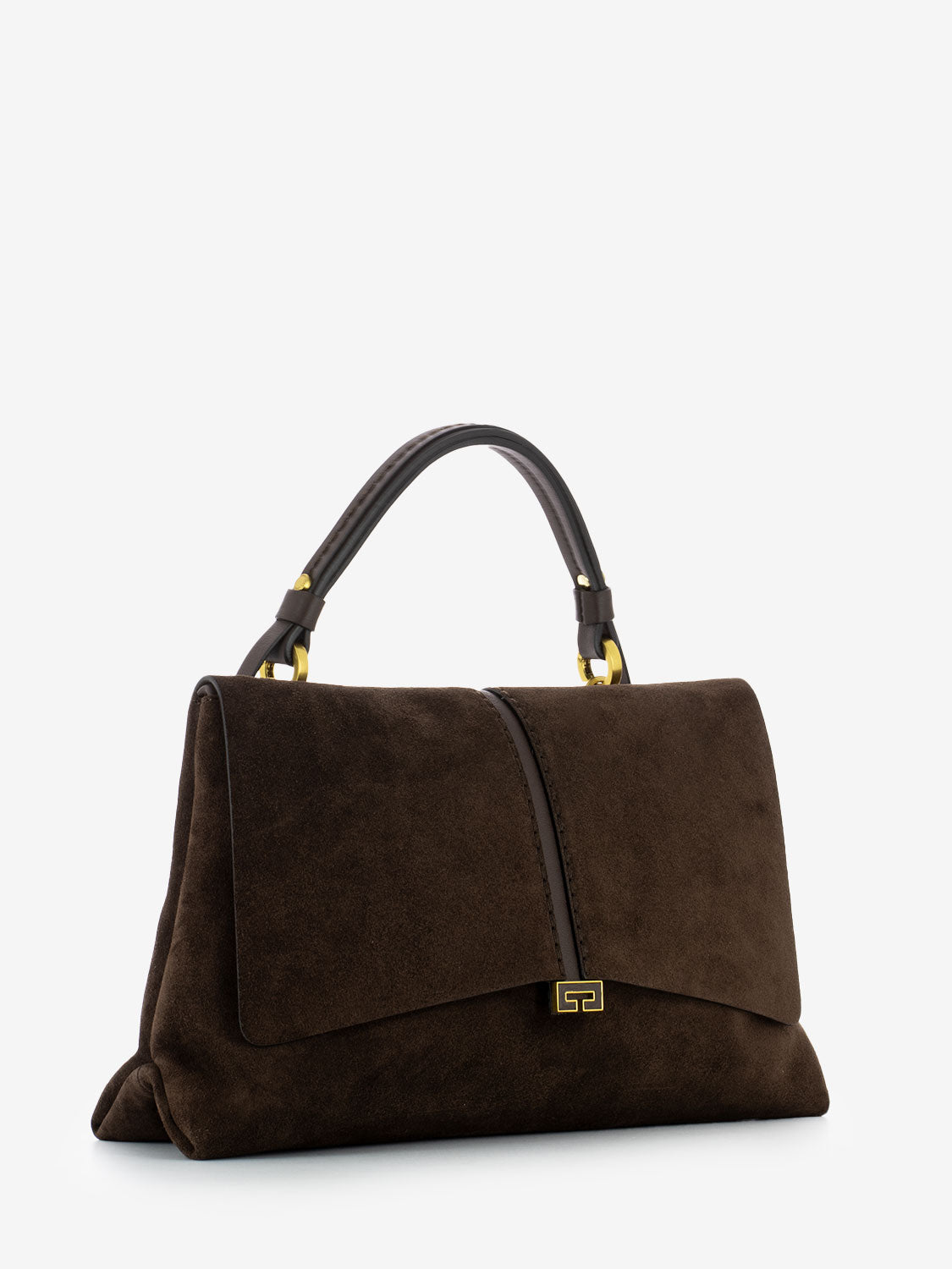 Borsa Kendall S camoscio cioccolato / cacao