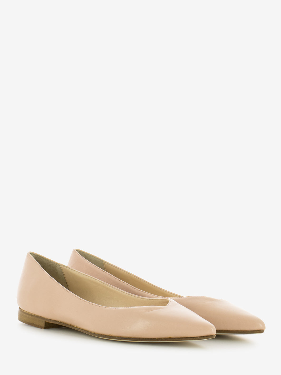 Powder nappa ballerinas