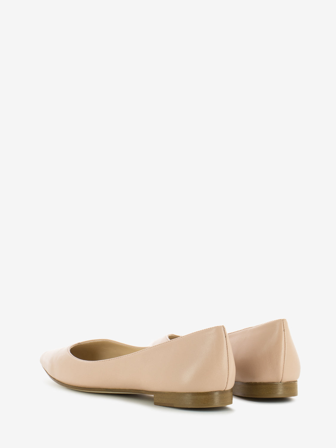Powder nappa ballerinas