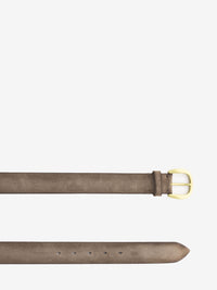 Used almond suede belt