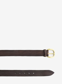 Mud textured leather belt