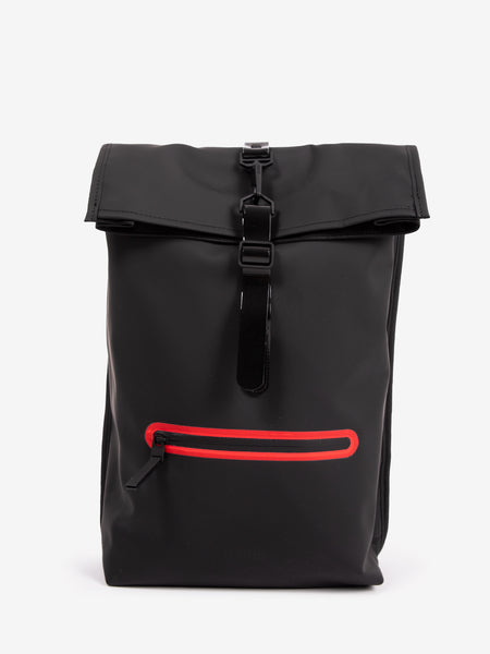Rolltop rucksack contrast W3 black