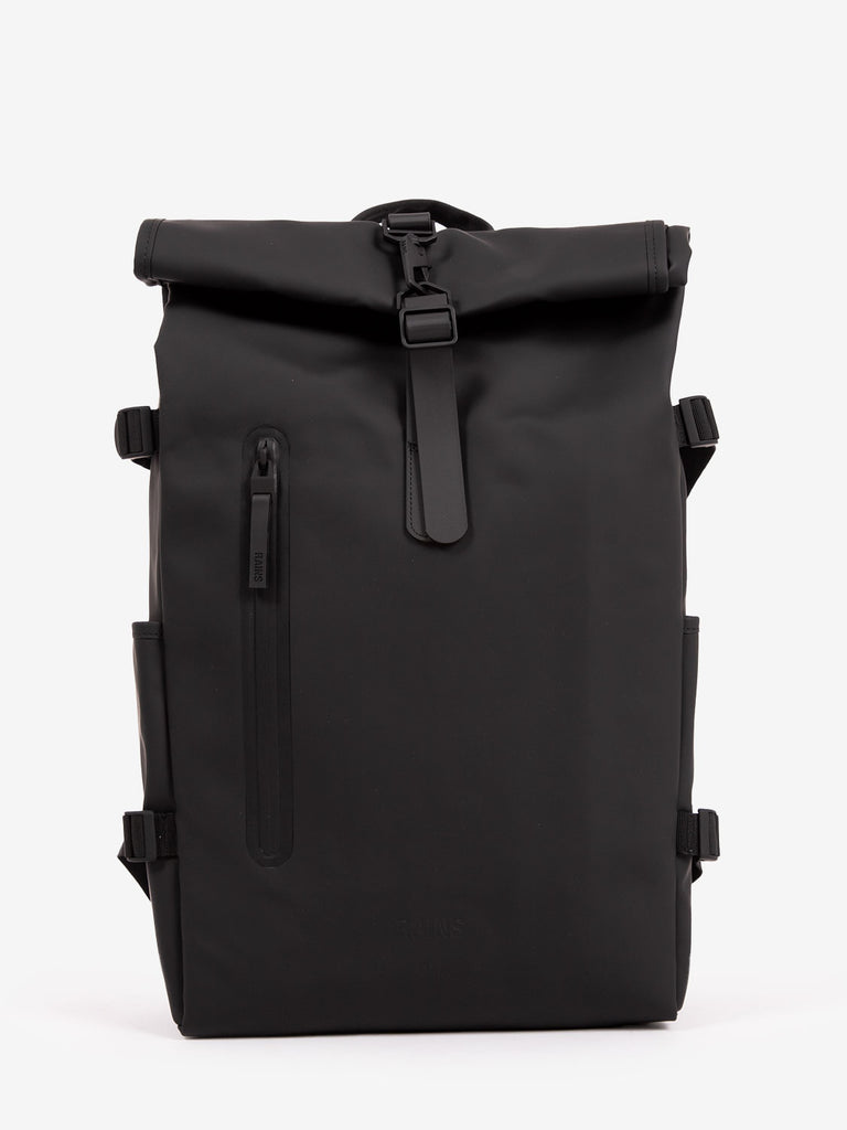 RAINS - Rolltop rucksack large W3 black