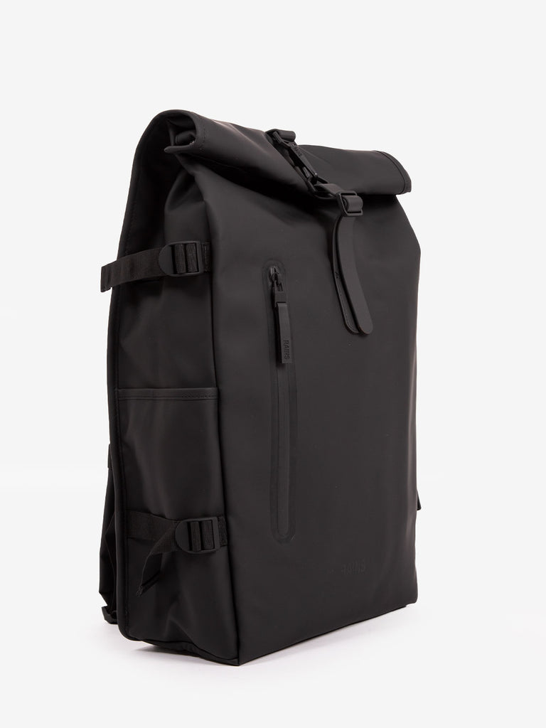 RAINS - Rolltop rucksack large W3 black