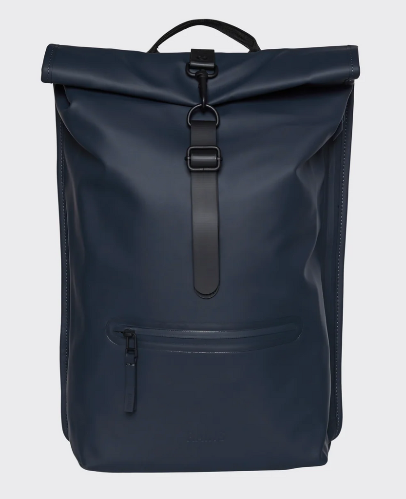 RAINS - Rolltop rucksack navy