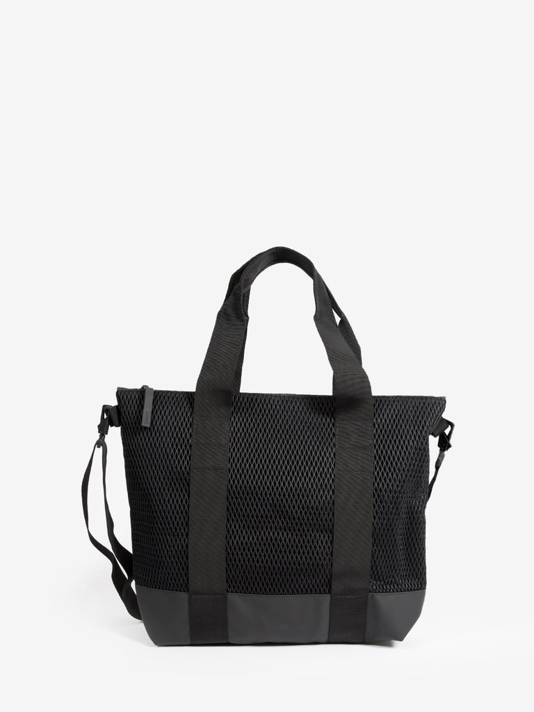 RAINS - Tote bag mesh mini W3 black