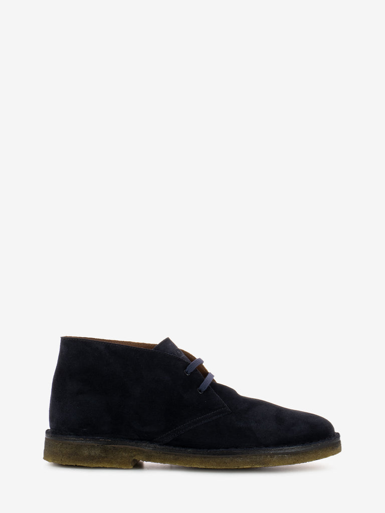 FRAU - Polacchi suede crepe blu