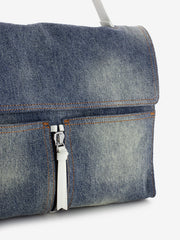 REBELLE - Borsa a cartella Clio denim