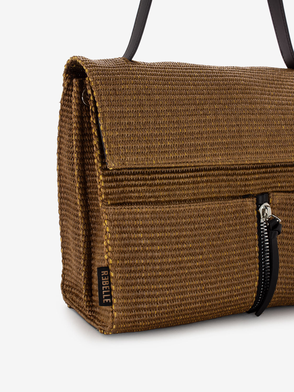 Borsa a cartella Clio Jungle almond