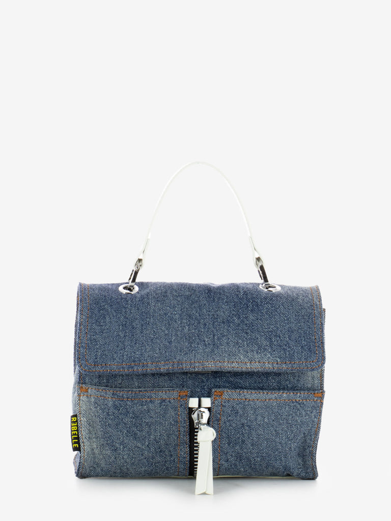 REBELLE - Borsa a mano Chloe denim / white