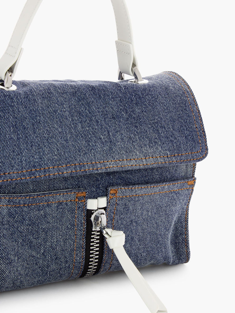 Borsa a mano Chloe denim / white