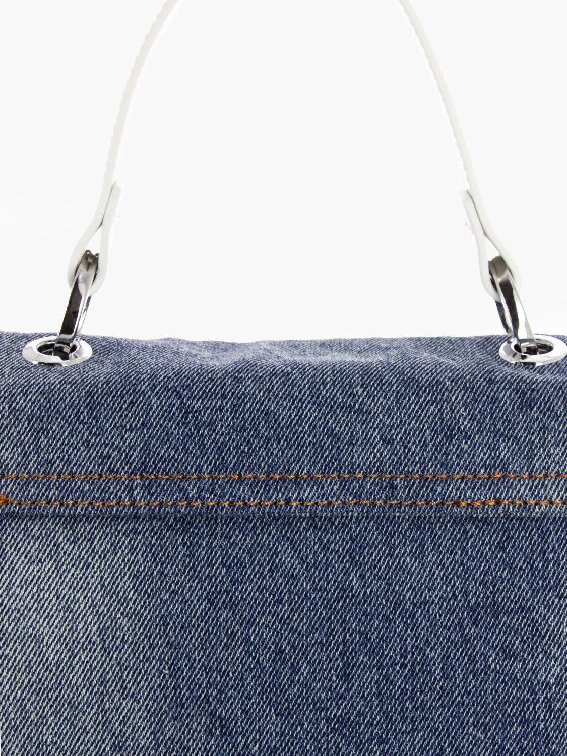 Borsa a mano Chloe denim / white