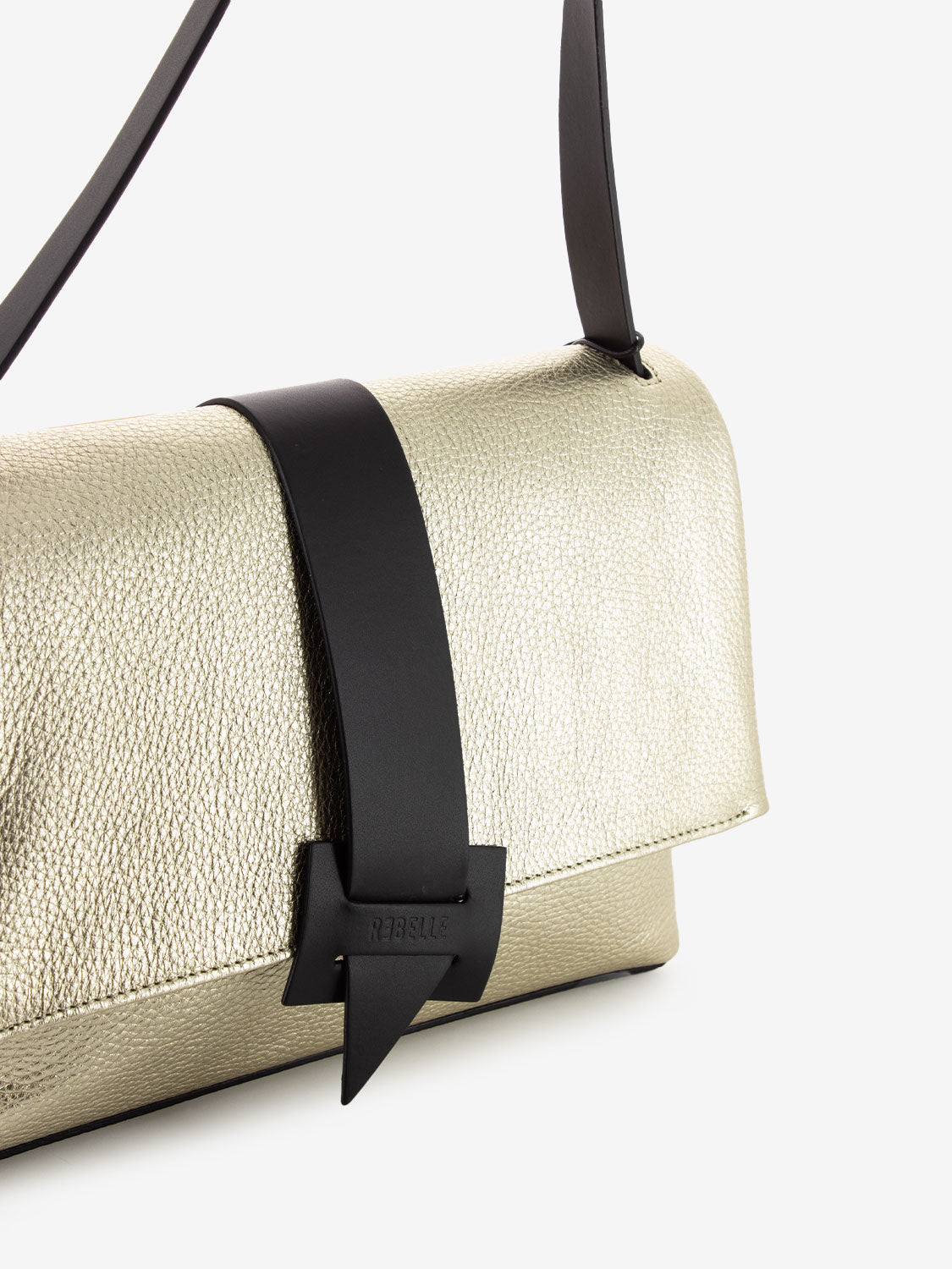 Borsa a spalla Hilary mini stachel dollaro gold