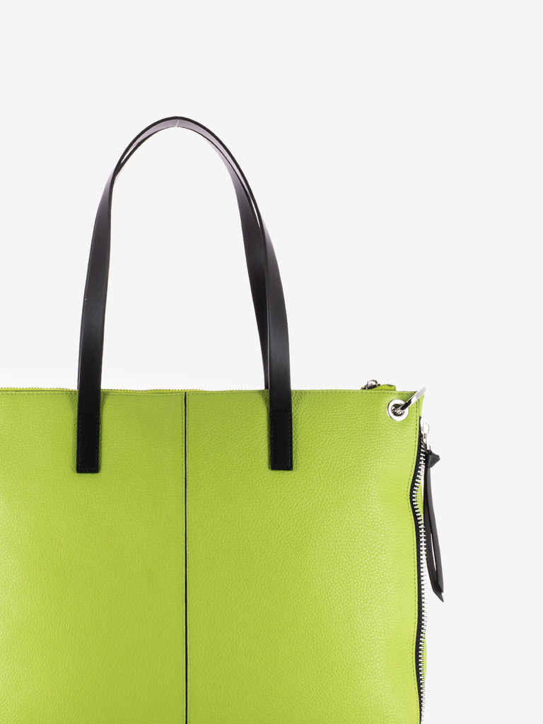 REBELLE - Borsa Cassandra shopping dollaro green