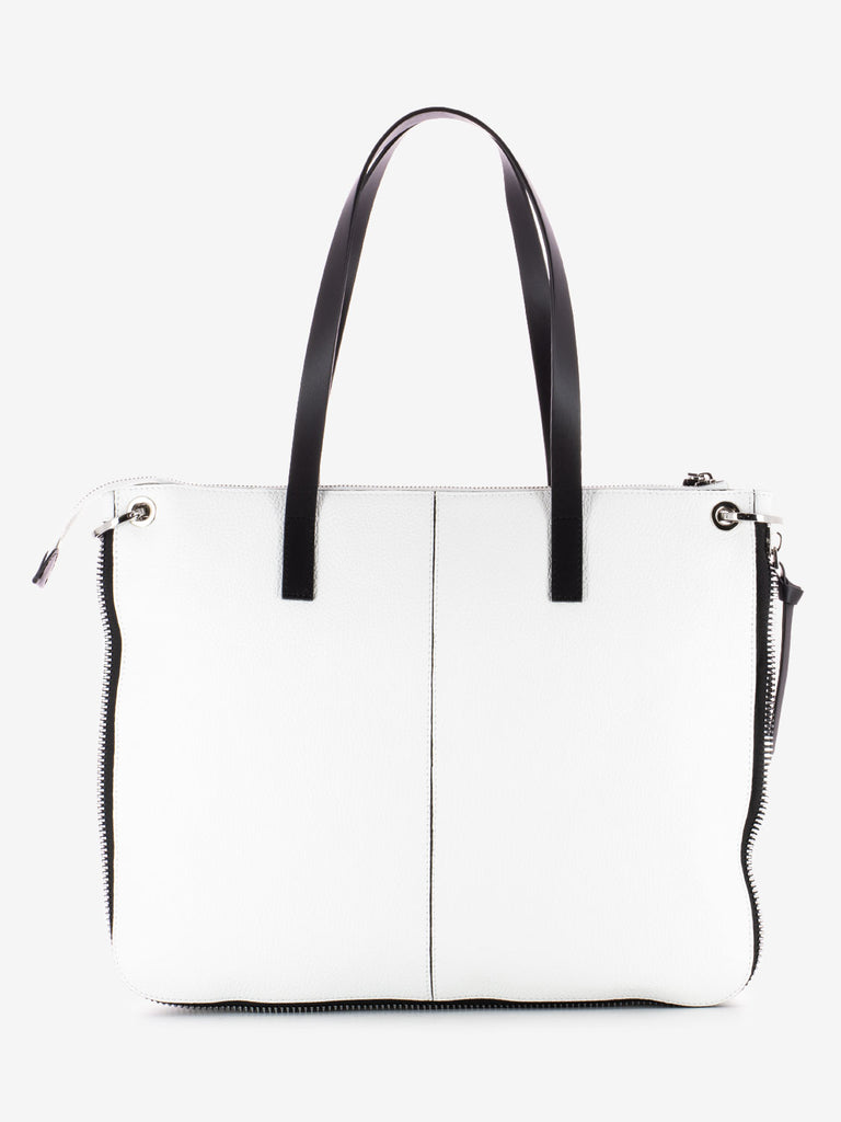 REBELLE - Borsa Cassandra shopping dollaro white