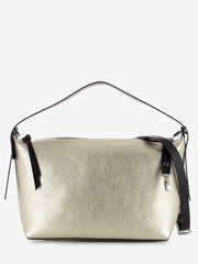 REBELLE - Borsa Hobo Giovanna dollaro laminato gold