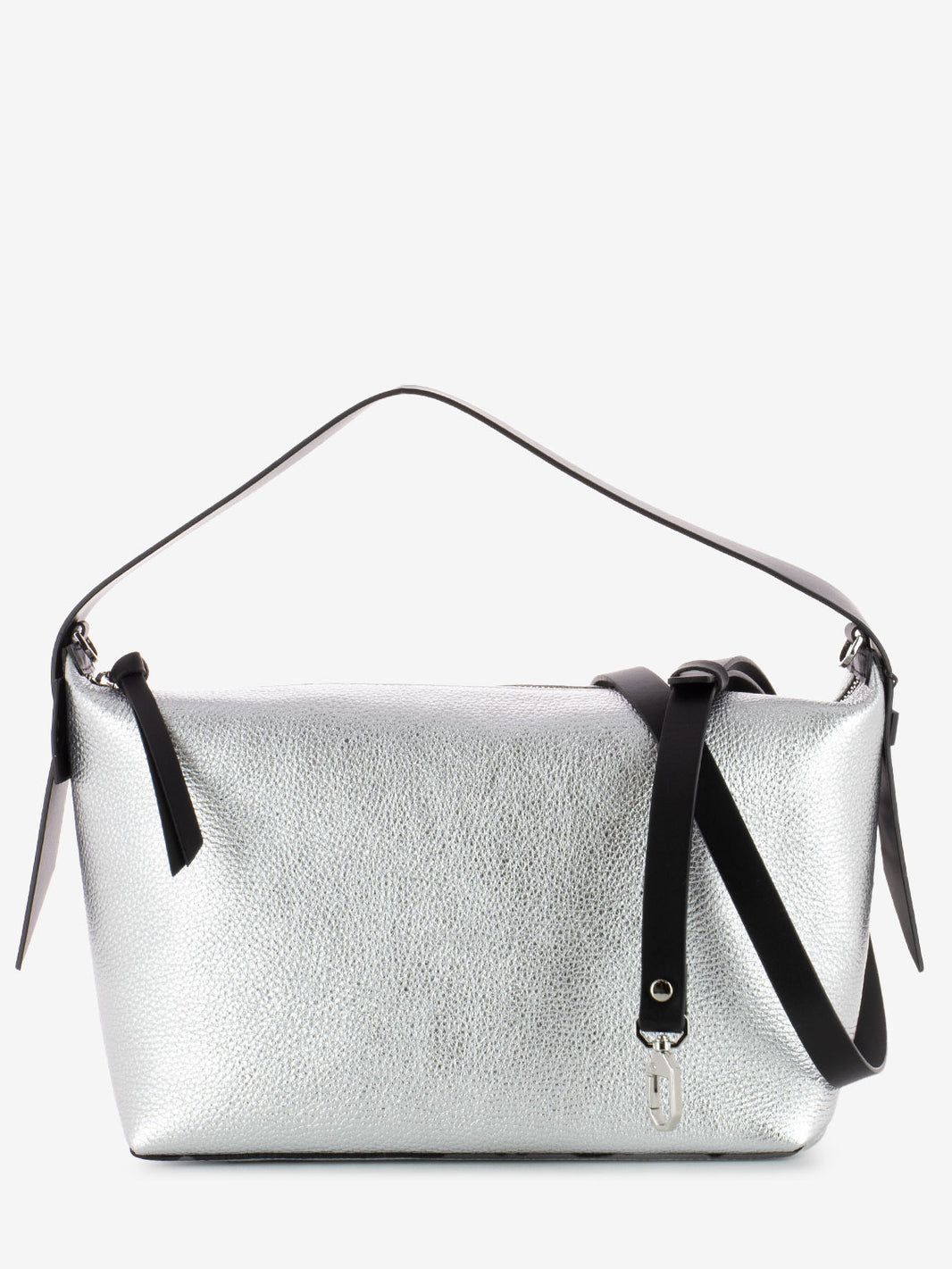 Borsa Hobo Giovanna dollaro laminato silver