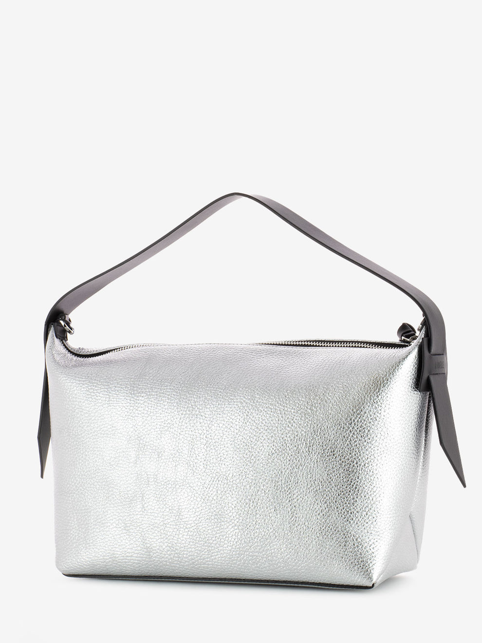 Borsa Hobo Giovanna dollaro laminato silver