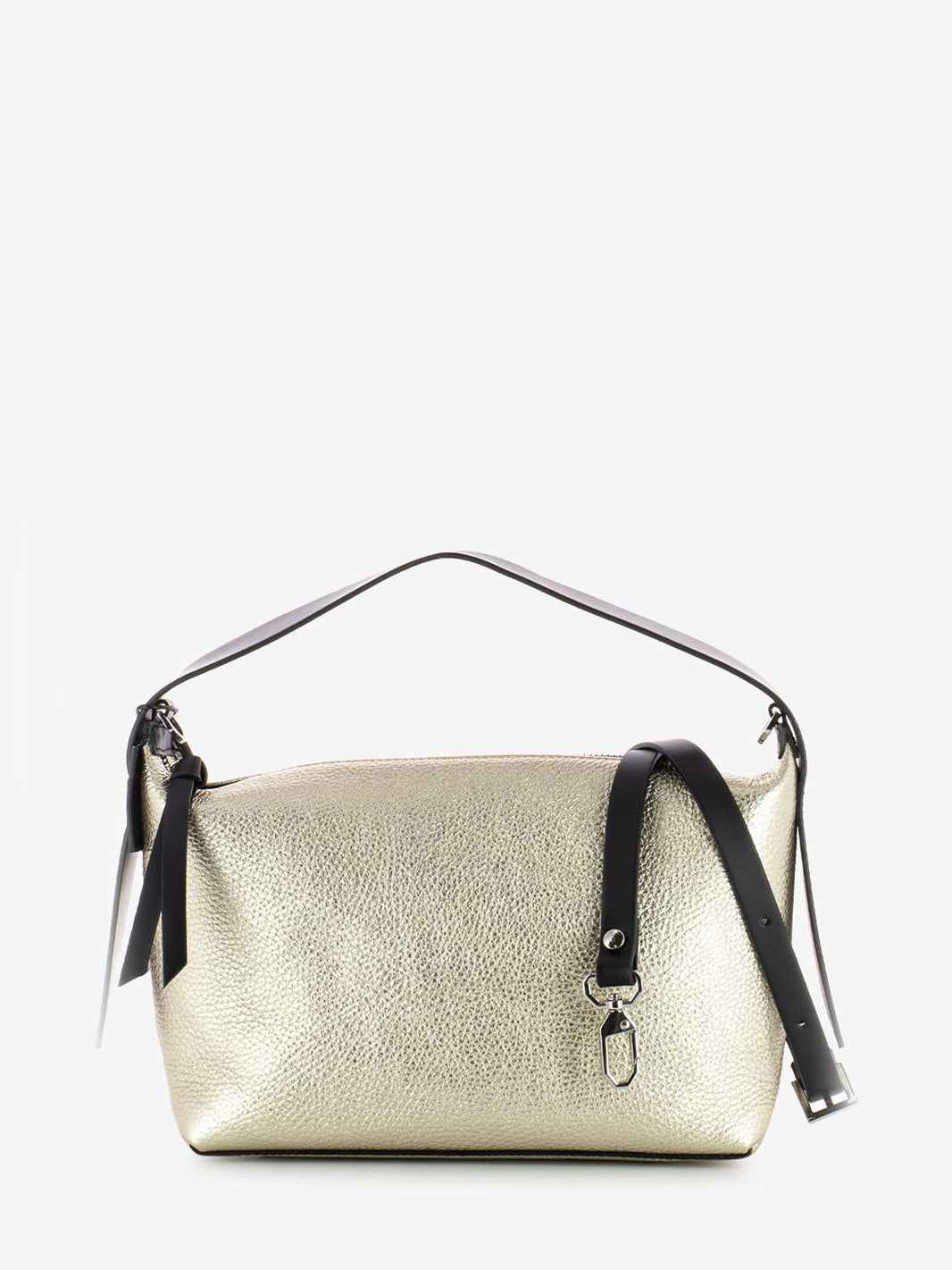 Borsa Hobo S Gilda dollaro laminato gold