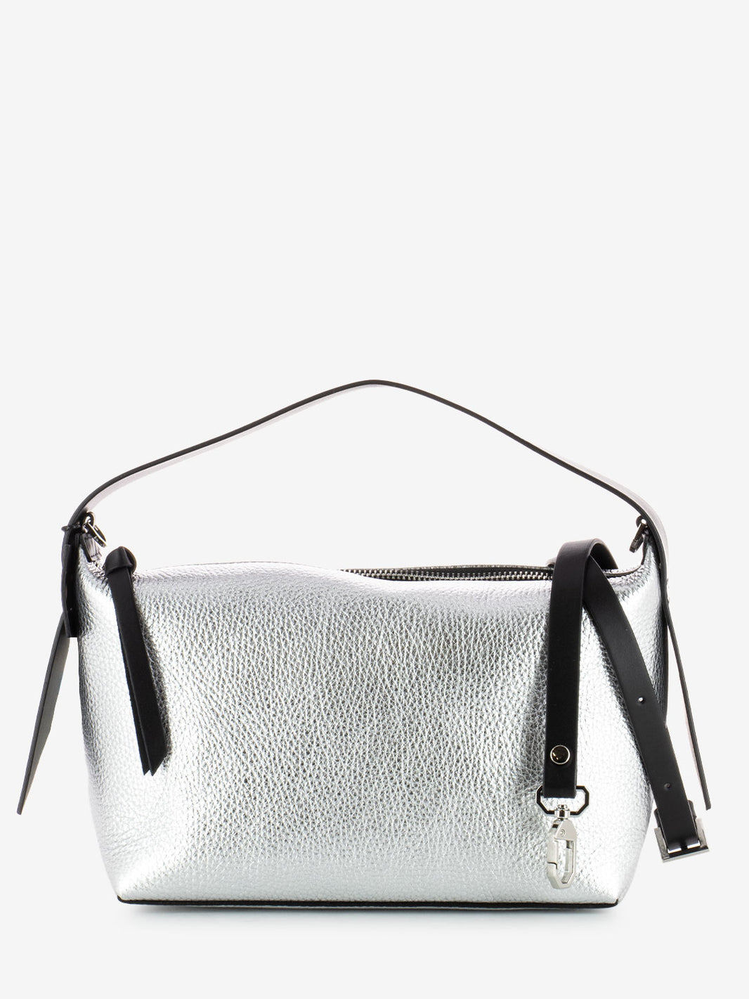 Borsa Hobo S Gilda dollaro laminato silver